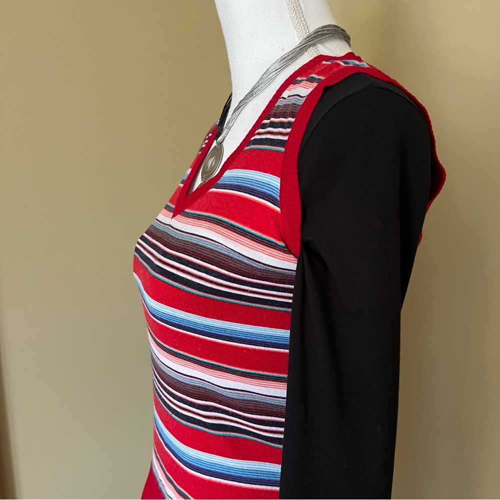 Red White & Blue Striped Knit Vest from Greece - Picture 7 of 12
